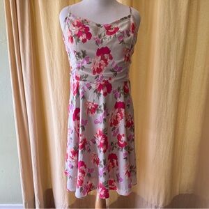 Old Navy Pink and Red Fit and Flare Sundress for Weddings